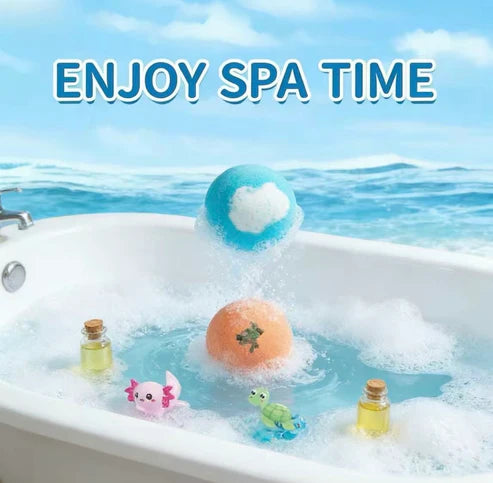 12 Fizzy Ocean Friends - Surprise Toy Bath Bomb Set